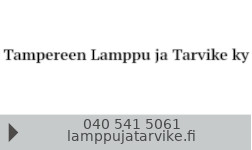 Tampereen Lamppu ja Tarvike ky logo